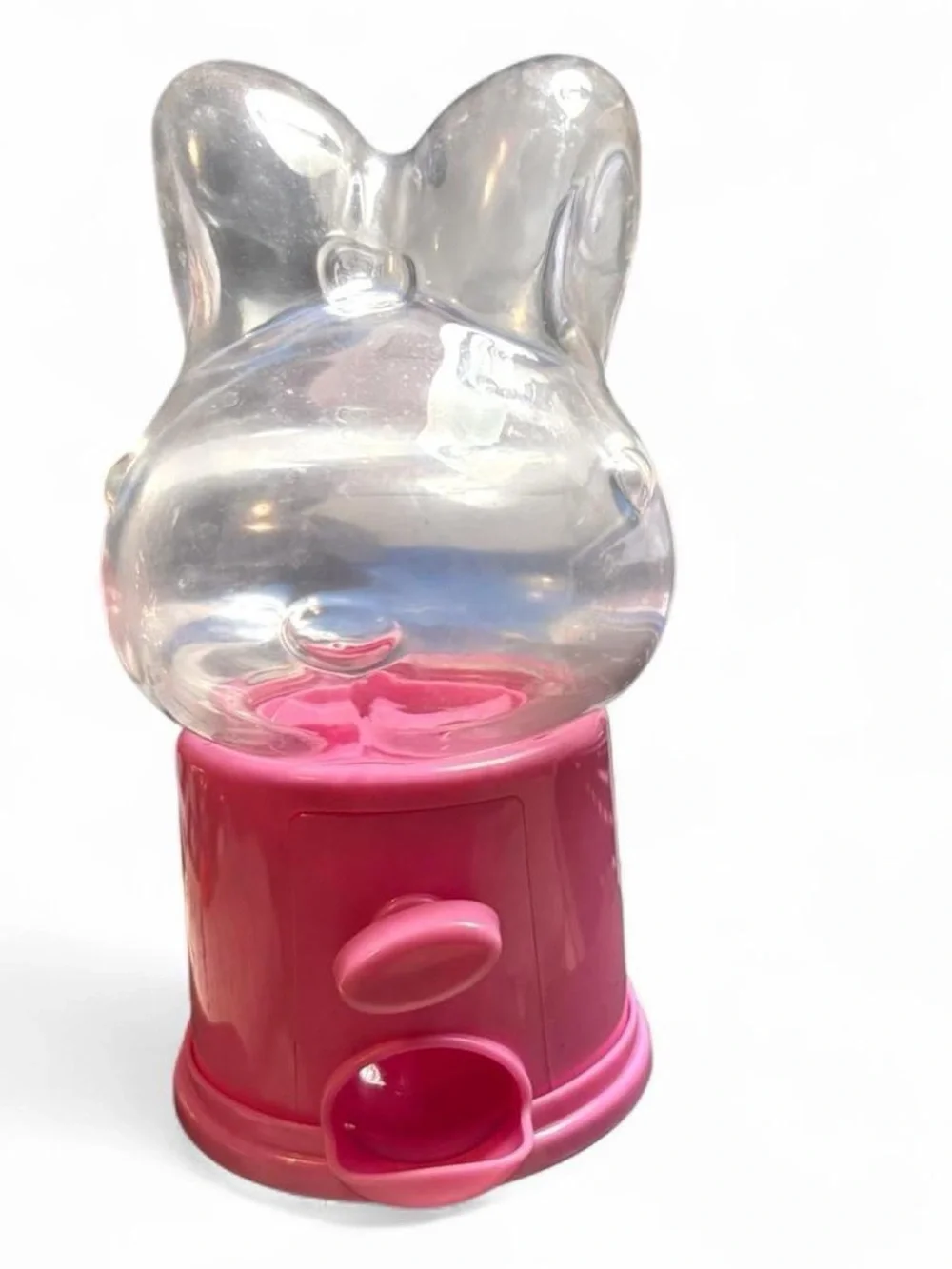 Fun & Vibrant Minnie Mouse Round Bag/Backpack w Bonus Pink Bunny Candy Dispenser